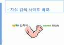 지식 사이트 비교 분석 (다음과 네이버) 1페이지