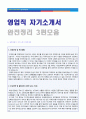 2019년 대기업 영업직 자기소개서 합격예문 모음 3편 + 이력서양식 [영업직 자소서모음/해외영업직/기술/일반영업직 자기소개서 지원동기/영업직자소서/영업직 자기소개서 영업직자소서 잘쓴예 모음집/이력서]  1페이지