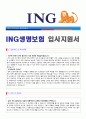 (2017년 ING생명 자기소개서) ING생명보험 자기소개서 합격샘플 [ING생명보험 FC 자기소개서 합격예문 + 연봉정보 [ING아이엔지생명 자소서/ING생명보험 자소서 지원동기 자기소개서] 1페이지