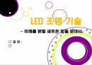 [LED 조명]LED기술을 활용한 다양한 조명 시스템, LED 조명기술의 주요 특성과 응용사례 및 장단점, LED 조명기술의 개발 동향 1페이지