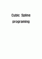cubic spline의 programing 및 예시 1페이지