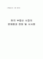 국내 부동산의 거품과 문제점 앞으로의 전망 1페이지