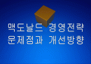 맥도날드 경영전략의 문제점과 해결방안 PPT자료 1페이지