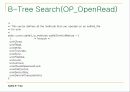 SQLITE의 B-Tree를 상세히 분석한 내용입니다. 94페이지