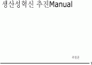 생산성 혁신 추진 Mamual 1페이지