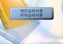 아들러의 개인심리이론과 사례분석(제빵왕 김탁구)보거서 파워포인트 PPT 1페이지