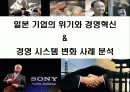 일본 기업의 위기와 경영 혁신 & 경영 시스템 변화 사례 분석 1페이지