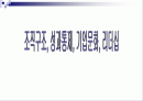 직구조,성과통제,기업문화,리더십 1페이지