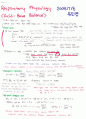 관동대 의학과 생리학 3차 - Respiratory Physiology 요약 1페이지