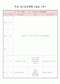 주간 급식 간식계획 1페이지