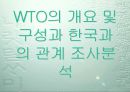 WTO의 특징과 구성 및 한국과의 관계 조사분석 1페이지