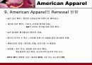 American Apparel(경영, 분석, 전략, 4P, STP, 유통구조, SWOT, 매장, 평면도, VP, PP, IP, 체크, 포인트, 장점, 단점, 장단점, Renewal, 방향, 개선점, 아메리칸, 어패럴, 어메리칸, 어페럴) 40페이지