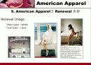 American Apparel(경영, 분석, 전략, 4P, STP, 유통구조, SWOT, 매장, 평면도, VP, PP, IP, 체크, 포인트, 장점, 단점, 장단점, Renewal, 방향, 개선점, 아메리칸, 어패럴, 어메리칸, 어페럴) 41페이지