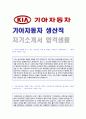 ◆ 2019년 기아자동차 생산관리직 자기소개서 합격예문 + 연봉/인재상 [BEST 기아자동차 자기소개서/기아자동차자소서 기아자동차자기소개서/지원동기]  1페이지
