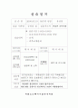 사회복지현장 실습일지 4페이지