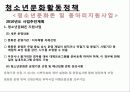 [청소년활동진흥법] 청소년 문화활동의 현황과 특징 및 청소년 활동 진흥법 분석, 청소년정책 분석, 청소년문화활동정책 특징 및 개선방안 28페이지