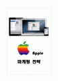 [A+마케팅] 애플(Apple) 브랜드 및 마케팅 전략 - 성공전략, 경쟁우위, STP, 4P, SWOT, 지속경쟁우위, 브랜드확장, 경쟁 전략 등  1페이지