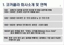 코카콜라 마케팅, 성공사례, 마케팅전략, 성공전략, 경영전략분석, (Coca Cola)와 펩시콜라(Pepsi Cola)의 기업소개 및 역사와 특징소개, 비교분석, 성공사례, 해외진출 성공전략, 마케팅전략, STP전략, SWOT분석, 4 7페이지
