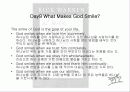 The PURPOSE DRIVEN LIFE PURPOSE #I: You Were Planned for God’s Pleasure 3페이지