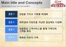 아웃벡마케팅,외식경영,프랜차이즈,마케팅,브랜드,브랜드마케팅,기업,서비스마케팅,글로벌,경영,시장,사례,swot,stp,4p 21페이지
