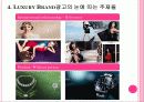 력셔리,브랜드파워,브랜드전략,마케팅,브랜드,브랜드마케팅,기업,서비스마케팅,글로벌,경영,시장,사례,swot,stp,4p 9페이지
