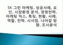 SK 그린 마케팅, 성공사례, 요인, 시장환경 분석, 경영전략, 마케팅 믹스, 특징, 현황, 사례, 역할, 전략, 시사점, 나아갈 방향, 조사분석 1페이지
