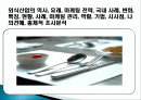 외식산업의 역사, 유래, 마케팅 전략, 국내 사례, 변화, 특징, 현황, 사례, 마케팅 관리, 역할, 기법, 시사점, 나의견해, 총체적 조사분석 1페이지