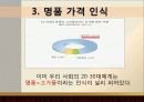 명품, 유혹의 샘 - 명품 소비의 실태를 통해 본 한국 사회 - 명품이란, 명품에 대한 인식, 소비심리, 끊이지 않는 명품소비의 유혹, 결론 8페이지