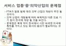 FTA 체결을 통하여 발생되는 문제점(농업, 어업, 서비스업, 제조업 등), 피해대책, 개선점, 해결방안 총체적 조사분석 8페이지