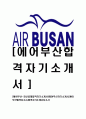 [에어부산-최신공채합격자기소개서]에어부산자기소개서,에어부산자소서,합격자기소개서자소서 1페이지
