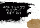 우리나라 음악산업 (음반산업)의 현황과 미래 1페이지