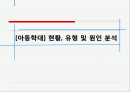 [아동학대] 현황, 유형 및 원인 분석 1페이지
