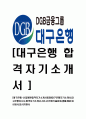 [대구은행-신입행원공채합격자기소개서] DGB대구은행 자기소개서, 대구은행자소서 - 면접기출문제, 샘플, 예문, 이력서, 입사원서 1페이지
