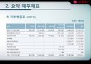 기업분석  (엘지전자, 요약 재무제표, 비율분석, 신용등급 분석, 전자산업 전반전 현황, 문제점.PPT자료 8페이지