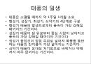 [태풍]태풍이란(태풍의 정의, 태풍의 특징, 태풍의 명칭, 태풍의 구조, 태풍의 발생조건, 태풍의 구분, 태풍의 이름, 태풍의 강도, 태풍의 진로, 태풍의 일생, 태풍의 영향, 태풍의 대비, 태풍과 지구온난화).PPT자료 11페이지