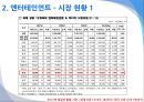 [A+] 엔터테인먼트 프로모션 - 엔터테인먼트 산업 비교, 엔터테인먼트 시장 현황, SM엔터테인먼트, YG엔터테인먼트, K-POP 열풍, SM과 YG의 프로모션 기법의 차이점, 향후 전망 예상.ppt 4페이지