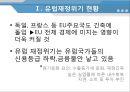 [★우수레포트★][유럽 재정위기] 유럽재정위기에 대한 경제학적 고찰- 유럽 재정위기의 현황, 원인, 유럽 재정위기가 국내에 미치는 영향과 유럽 재정위기 전망.PPT자료 4페이지