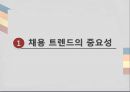 기업의채용트랜드-한국및세계트랜드,기업사례,브랜드마케팅,서비스마케팅,글로벌경영,사례분석,swot,stp,4p 3페이지