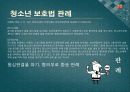 소년법외의 소년관련법제 - 보호소년,청소년보호법,청소년복지지원법,청소년성보호에관한법률,소년관련법제.PPT자료 22페이지