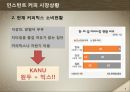 카누,인스턴트 커피 시장상황,커피믹스 시장상황 및 소비자 분석,브랜드마케팅,서비스마케팅,글로벌경영,사례분석,swot,stp,4p 5페이지