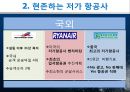 고객과 항공사의 비상, 저가항공사, 저가항공사마케팅, 진에어,사우스웨스트, 국내저가항공사, 국외저가항공사, 저가항공사분석 - 운영전략, 성공사례, 커뮤니케이션, 발전방향 6페이지