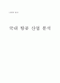 국내항공산업분석 - 항공시장,마케팅,브랜드,브랜드마케팅,기업,서비스마케팅,글로벌,경영,시장,사례,swot,stp,4p 1페이지