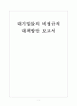 [비정규직문제]대기업들의 비정규직 대책방안 보고서 1페이지