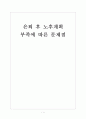 [베이비붐세대] 은퇴 후 노후계획 부족에 따른 영향과 문제점(노후대책,노후준비) 보고서 1페이지