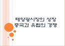 [태양광산업]태양광시장의 성장-중국과 유럽의 경쟁상황 PPT자료 1페이지