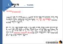 까사미아 (Casamia) - 기업명, ci, 기업이념 ,사업 분야 (brand) ,성공전략 ,원스톱 전략,전략적 포인트.PPT자료 4페이지