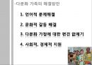 다문화 가족 현황, 실태 및 문제점, 정부 대책, 해결방안 대학 수업 발표 9페이지