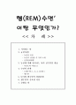 렘 수면 이란 무엇인가  1페이지