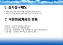 국민연금제도 개요, 발전, 국민연금 급여, 내용, 보험료, 운용, 문제점, 개선방향 (국민연금급여, 연금보험료, 심사청구제도, 국민연금기금운용, 문제점, 개선방안) PPT 프레젠테이션 17페이지