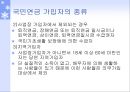 국민연금법(국민연금, 목적, 적용대상, 가입자, 급여종류, 재원, 수령, 과제와방향) PPT 파워포인트 8페이지